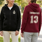 Personalized Ball Sport Design 100% Cotton Unisex Zipper Hoodie with Name and Number Game Day Club Team Birthday Gift for Ball Players Lovers 3