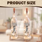 Personalized Toile De Jouy Style Couple Tree LED Bottle Lamp with Names Soft Light Valentine's Day Wedding Anniversary Gift for Couples