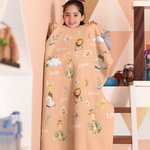 Acuarela Personalizada Animales del Bosque Manta Suave con Nombre Decoración del Hogar Baby Shower Cumpleaños Regalo para Niños Familia Amigos
