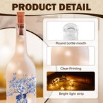 Personalized Toile De Jouy Style Couple Tree LED Bottle Lamp with Names Soft Light Valentine's Day Wedding Anniversary Gift for Couples