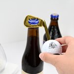 Henkilökohtainen Golf Theme Design Pullonavaaja Initial ja nimi Syntymäpäivä Vuosipäivä Lahja oluen ystäville Golf harrastajat