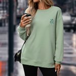 Henkilökohtainen Syntymä Flower Monivärinen huppari Pocket ja kirjailtu Initial All Season Daily Wear Syntymäpäivälahja perheen ystävä