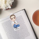 À Vos Côtés à Chaque Page – Nom et Personnage Personnalisés – Marque-Page pour Amoureux de Lecture