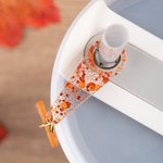 Personalizado otoño hoja de arce brillo acrílico Tumbler Charm con la letra paja Accesorios para Stanley Tumbler Cumpleaños Aniversario Regalo para Amigo