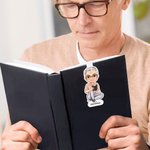 À Vos Côtés à Chaque Page – Nom et Personnage Personnalisés – Marque-Page pour Amoureux de Lecture