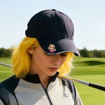 Personalisierter Cartoon Figur Golfball Marker Magnetischer Hut-Clip mit Namen Geburtstag Spieltag Geschenk für Golfer Golfspieler
