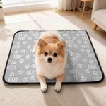 Personalized Paw Print Pet Blanket with Name Outdoor Activity Indoor Rest Birthday Gift for Pet Owners Lovers