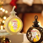Personalized 1-8 Gingerbread Men LED Flameless Candle Ornament with Name Home Decor Christmas Gift for Family Friend 3