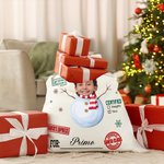 Spersonalizowana specjalna dostawa North Pole Santa Claus Płócienna torba prezentowa z imieniem i zdjęciem Świąteczny prezent dla rodziny przyjaciół