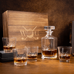 Decantador de Whisky Personalizado con Nombre e Inicial Elementos de Golf Regalo de Cumpleaños para los Amantes del Golf