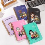 Planificador 2026 personalizado A5 con nombre y personaje de dibujo animado páginas semanales y mensuales regalo de cumpleaños para amigos