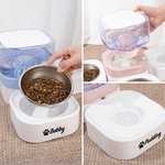 Personalized Bone Heart Paw Print Food and Water Dispenser with  Bowl and Name Pet Supplies Indoor Daily Use  Gift for Pet Owners
