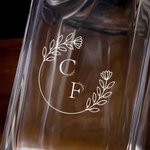 Coffret de carafe à whisky vintage personnalisé avec initiales gravées Cadeau d'anniversaire et de Noël pour les barmans et leurs amis