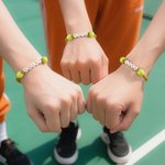 Personlig tennisball silikonperlearmbånd med navn Team Spirit Wear Game Day Bursdagsgave til Cheerleader Tennisentusiast