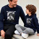 Personalized Photo Design Multicolour Soft Sweatshirt Hoodie with Text Daily Wear Birthday Christmas Gift for Kid Family