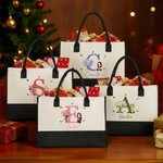 Personalisierte Wiederverwendbare Geburtsblumen Cartoon Canvas Tasche mit Namen Initiale Tote Bag Geburtstag Jahrestag Geschenk für Damen Mädchen