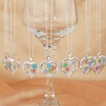 Collier Personnalisé avec 1 à 8 Pierres de Naissance et Nom Gravé Bijou de Famille Délicat Cadeau Anniversaire Fête des Mères pour Femme