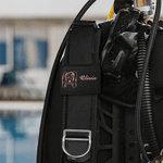 Etiqueta de identificación de chaleco bordada multicolor personalizada con el nombre de un personaje de cómic Actividades oceánicas Regalo de cumpleaños para los amantes del submarinismo