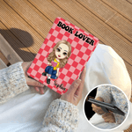 Etui Kindle Page Turner personnalisé avec nom et texte Cadeau d'anniversaire pour lecteur amoureux des livres