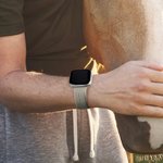 Personalised Horse Face Silhouette Avatar Silicone Multicolour Watch Band for Apple with Engraved Name Birthday Anniversary Gift for Horse Lovers