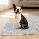 Personalisierte Multicolor niedlichen Pfote drucken Haustier Decke mit Namen Geburtstag Geschenk für Katze Hundeliebhaber