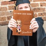 Copertina del taccuino personalizzata con nome e personaggio animato, ideale per schizzi e appunti - Regalo di compleanno per famiglia
