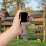 Personalised Horse Face Silhouette Avatar Silicone Multicolour Watch Band for Apple with Engraved Name Birthday Anniversary Gift for Horse Lovers
