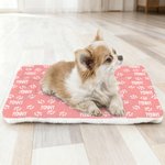 Personalisierte Multicolor niedlichen Pfote drucken Haustier Decke mit Namen Geburtstag Geschenk für Katze Hundeliebhaber