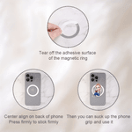 Personalized Cartoon Character Acrylic Magnetic Phone Grip Mobile Phone Accessories Birthday Gift for Women Bookworms