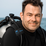 Etiqueta de identificación de chaleco bordada multicolor personalizada con el nombre de un personaje de cómic Actividades oceánicas Regalo de cumpleaños para los amantes del submarinismo