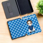 Etui Kindle Page Turner personnalisé avec nom et texte Cadeau d'anniversaire pour lecteur amoureux des livres