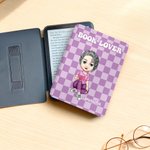 Etui Kindle Page Turner personnalisé avec nom et texte Cadeau d'anniversaire pour lecteur amoureux des livres
