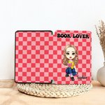 Etui Kindle Page Turner personnalisé avec nom et texte Cadeau d'anniversaire pour lecteur amoureux des livres
