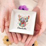 Cadeau de Noël personnalisé en céramique avec nom pour les femmes et les filles.