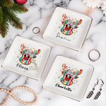 Cadeau de Noël personnalisé en céramique avec nom pour les femmes et les filles.