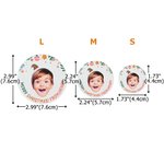 Sombrero de Santa Personalizado Cara Foto Impermeable Glitter Confeti Pegatinas con Nombre Regalo Decoración Fiesta de Navidad Favor para la Familia Amigos