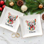 Cadeau de Noël personnalisé en céramique avec nom pour les femmes et les filles.