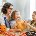 Juego de 11 herramientas personalizado con fantasmas y inicial del nombre para tallar calabazas regalo de Halloween para niños y familiares