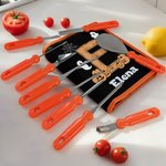 Juego de 11 herramientas personalizado con fantasmas y inicial del nombre para tallar calabazas regalo de Halloween para niños y familiares