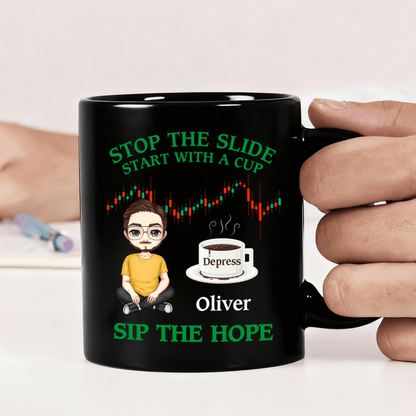 Personalised Stock Trends Cartoon Character 11 oz 15 oz Ceramic Coffee Mug with Name Birthday Anniversary Gift for Men Stock InWaistcoators