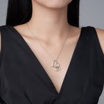 Collana di famiglia personalizzata con pietre di nascita a forma di cuore con 1-6 iniziali Festa della mamma Regalo di compleanno per nonna mamma donna