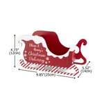 Personalized Santa Sleigh Wooden Gift Storage Box with Name Home Decor Christmas Party Favors for Kid Family Friend