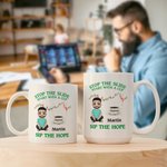 Personalizada Tendencias de Valores Cartoon Character 11 oz 15 oz Taza de café de cerámica con nombre Cumpleaños Aniversario Regalo para Hombres Inversores de Valores