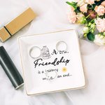 Personalised Elephant Bunny A True Friendship Ceramic Jewellery Dish with Name Birthday Friendship Gift for Women 5
