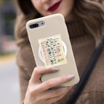Personalized Retro Library Card Acrylic Name Magnetic Phone Grip Mobile Phone Accessories Birthday Gift for Bookworms
