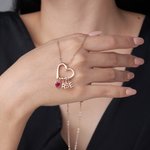 Collana di famiglia personalizzata con pietre di nascita a forma di cuore con 1-6 iniziali Festa della mamma Regalo di compleanno per nonna mamma donna