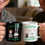 Personalizada Tendencias de Valores Cartoon Character 11 oz 15 oz Taza de café de cerámica con nombre Cumpleaños Aniversario Regalo para Hombres Inversores de Valores