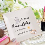 Personalised Elephant Bunny A True Friendship Ceramic Jewellery Dish with Name Birthday Friendship Gift for Women 4