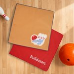 Personalisierte Text Foto Öl Entfernung Shammy Bowling Ball Cleaner Tuch Bowling Alley Zubehör Geburtstag Geschenk für Bowling-Spieler-Liebhaber