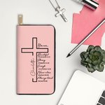 Henkilökohtainen Raamattu Cross Portable PU Nahka Lompakko nimi Syntymäpäivä Vuosipäivä Ristiäiset Joululahja naisille Christian